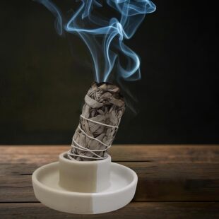 烟囱燃熏香壁炉秘鲁圣木薰炉小众高级感陶瓷香炉摆件装饰客厅装饰