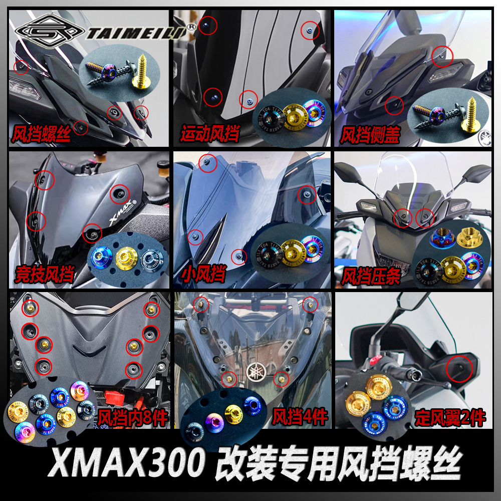 TAIMEILI钛合金10.9风挡改装