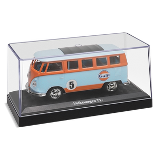 彩珀成真1:30 CCA海湾油站合金大众T1公交巴士车模型开门儿童玩具