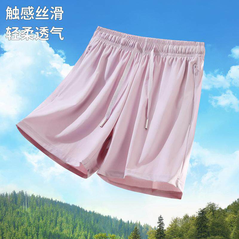 新品爆款纯色五分裤2025新款夏季沙滩裤女速干跑步运动裤女子