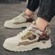 2026春季 鞋 新款 青少年厚底增高防滑工装 皮面透气休闲运动板鞋 男鞋