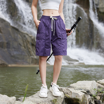潮牌运动短裤男2026新款夏季日系沙滩宽松大码薄款工装休闲五分裤