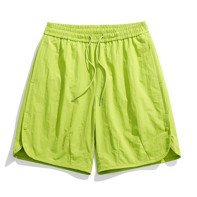 日系复古冰丝短裤男高级感小众薄款百搭夏季宽松直筒运动休闲短裤