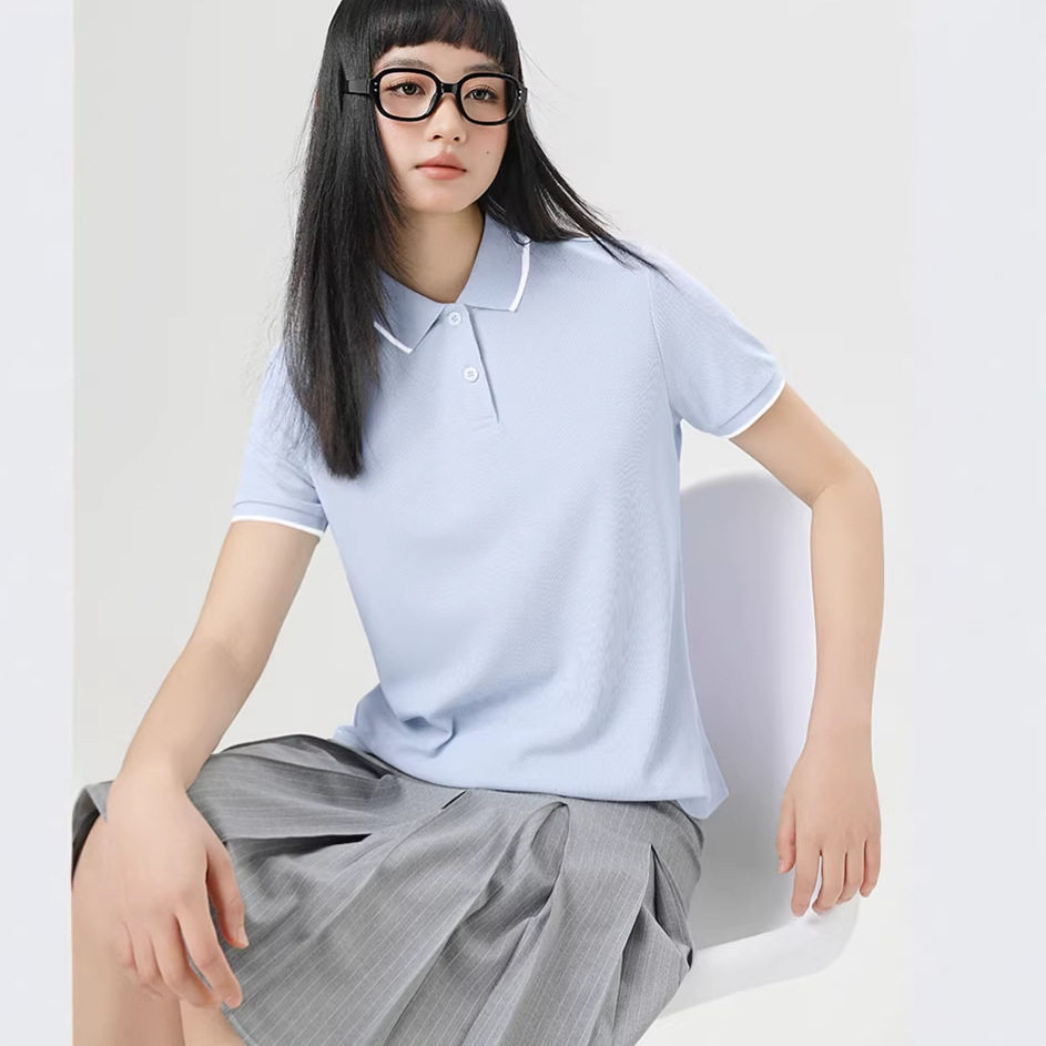 萝卜大叔polo衫女t恤正肩短袖2026新款夏季速干大码立领运动上衣