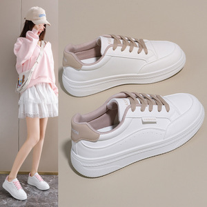 2026春季小白鞋新款韩版ins女学生厚底增高运动板鞋休闲街拍W001
