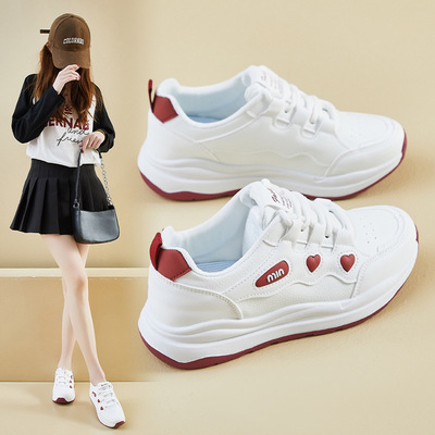ins韩版新款老爹鞋女2025春季学生运动跑步休闲鞋厚底增高YB6813