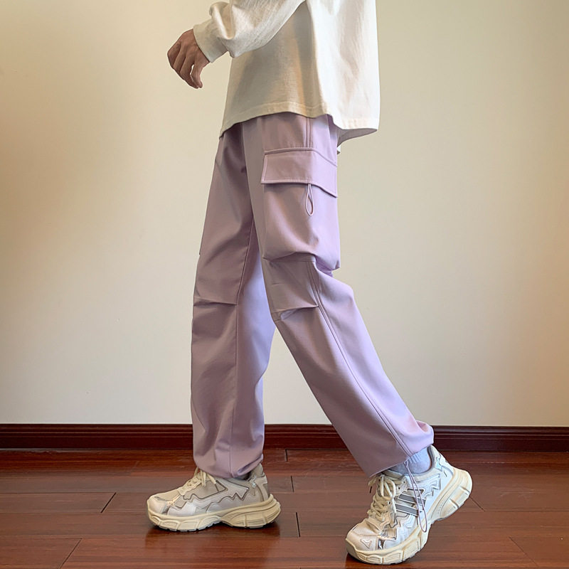 秋冬爆款男女同款情侣冲锋裤宽松阔腿潮流韩版工装休闲裤男卫裤