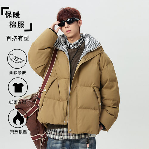 棉衣男冬季新款加厚保暖棉服男士棉衣御寒棉袄立领潮牌百搭男外套