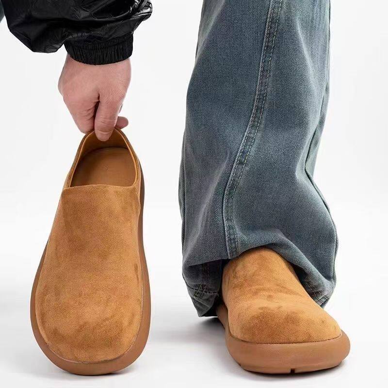 春夏2026新款勃肯鞋男包头鞋半拖懒人复古男款软底舒适休闲鞋