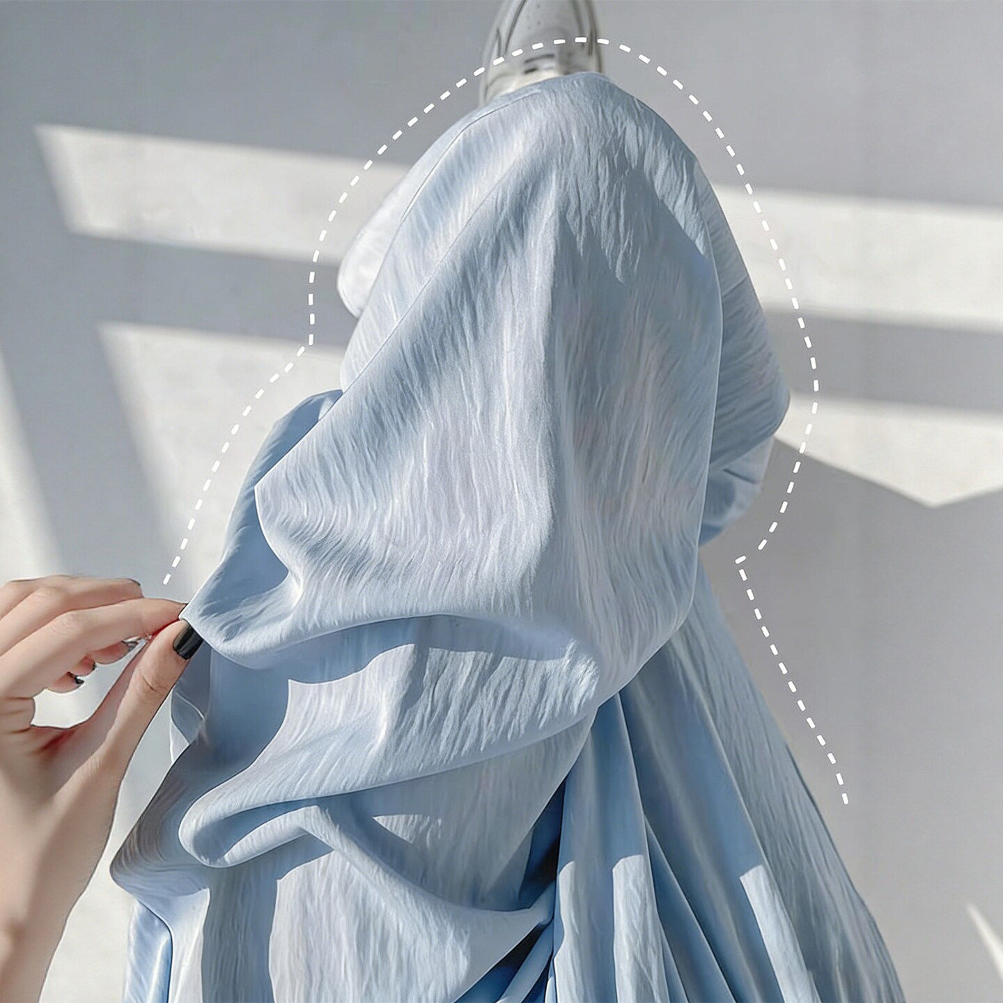 蓝色山本裤女2026新款夏薄款小个子宽松bf慵懒风休闲直筒阔腿裤子