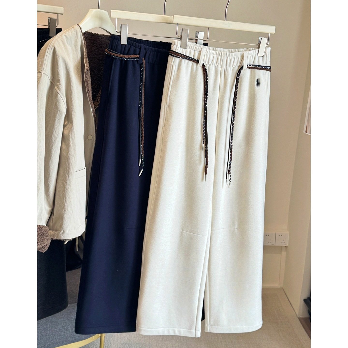 秒杀清货春秋冬款高腰直筒阔腿裤女PU皮裤新款2025慵懒百搭休闲裤