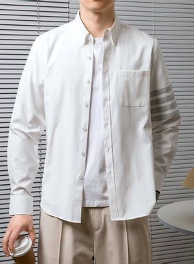 帝创者TB110秋季男士长袖新款衬衣商务设计高级轻奢舒适内搭衬衫