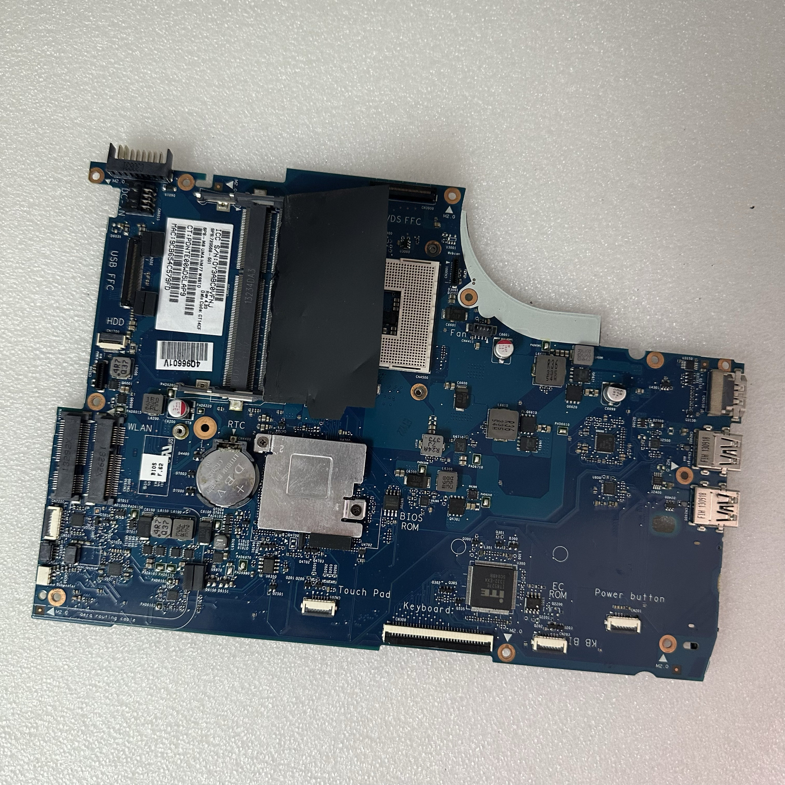 惠普envy 15-j 15t-j 笔记本主板 6050a2548201 版号:720568-001