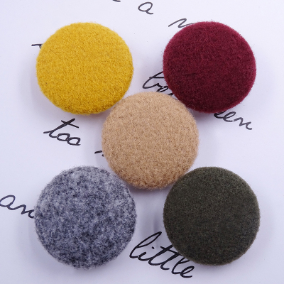 毛呢大号布包扣子高档圆形装饰