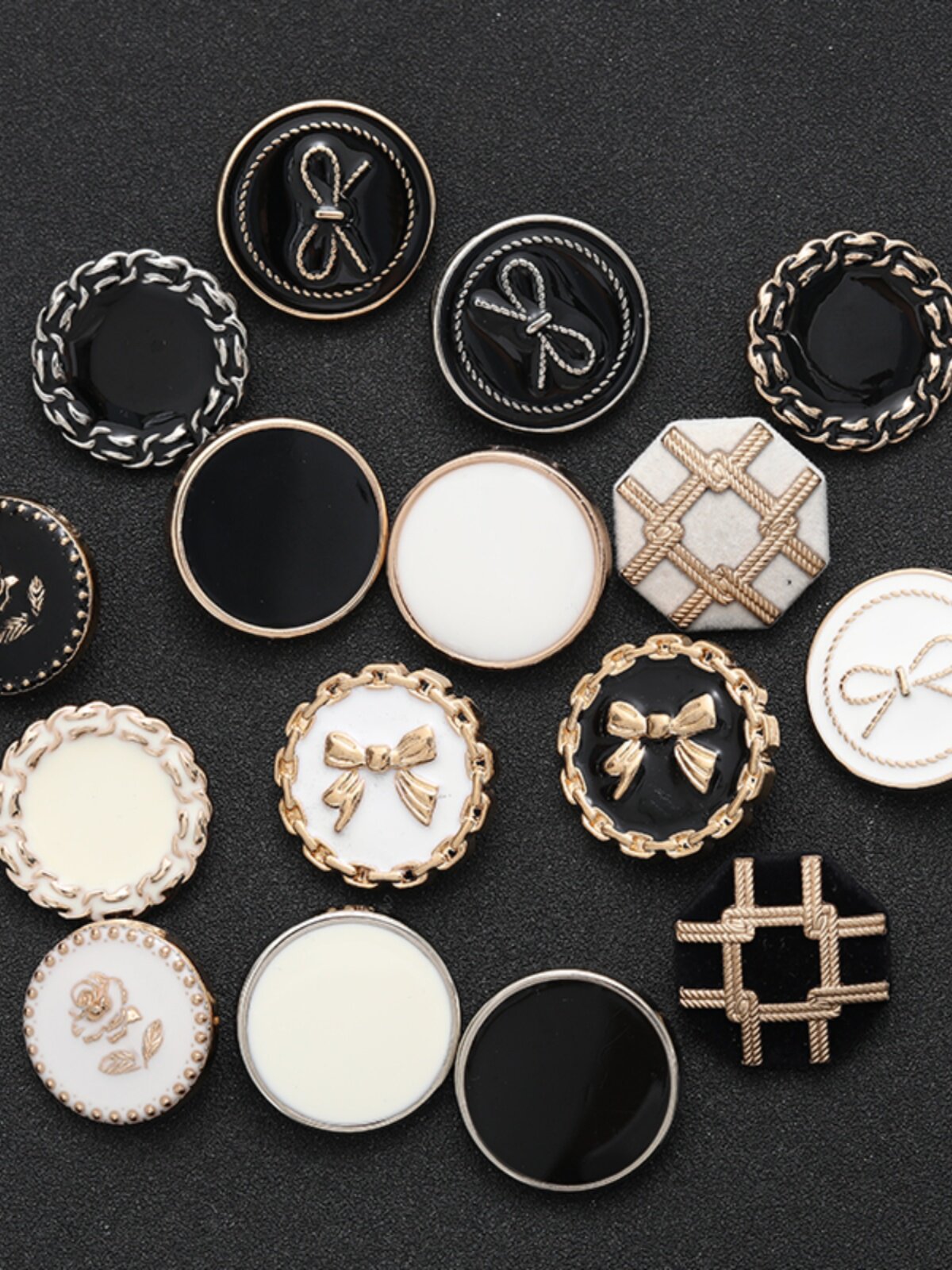 고급 단추 수트 커프스 단추 캐시미어 레트로 고급 코트 단추 여성용 셔츠 스웨터 골드 다용도 금속 단추