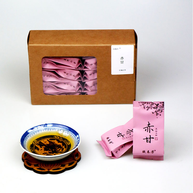 赋春芳桐木赤甘 武夷山桐木村正山小种红茶100g盒装茶友口粮 - 实物图