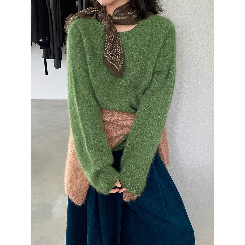 2025秋冬新款百搭慵懒风加厚毛衣