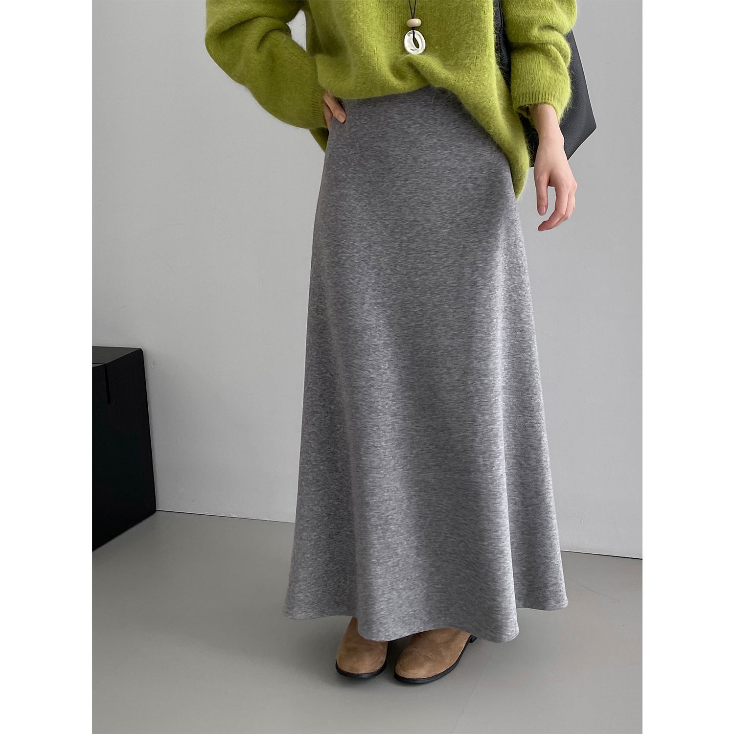 2025秋冬新款加绒纸片瘦瘦裙