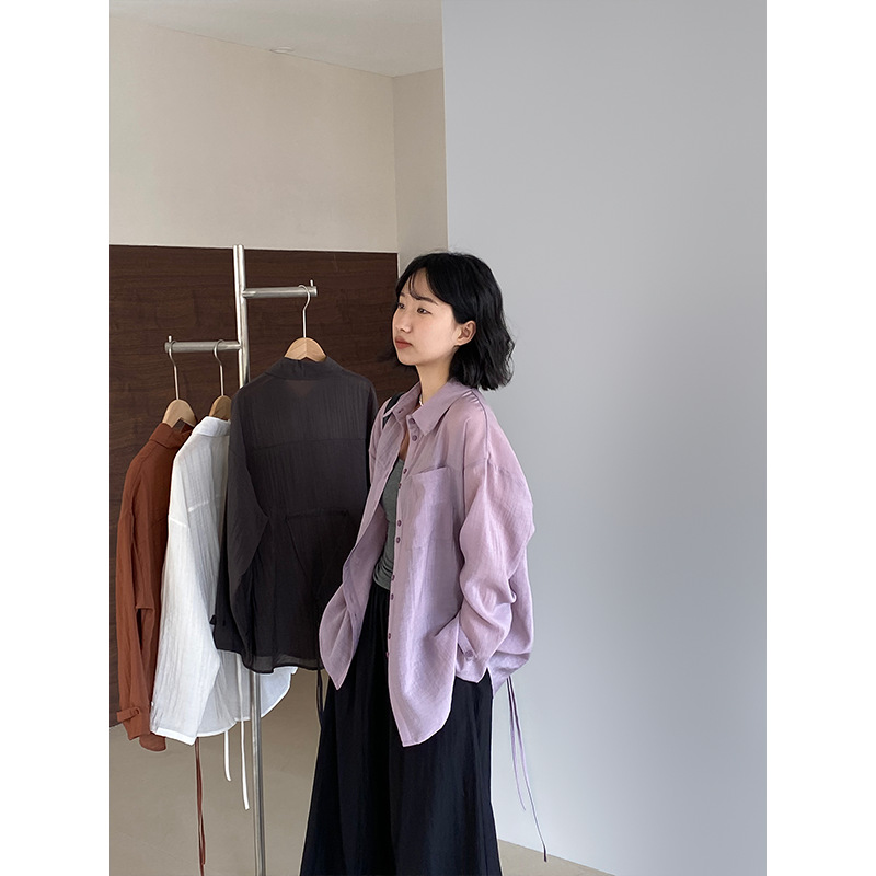 后背绑带设计款防晒衣女