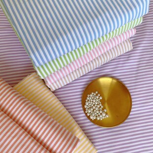 【优质老粗布】纯棉加厚绿色条纹床单被单被套三四件套单双人定做