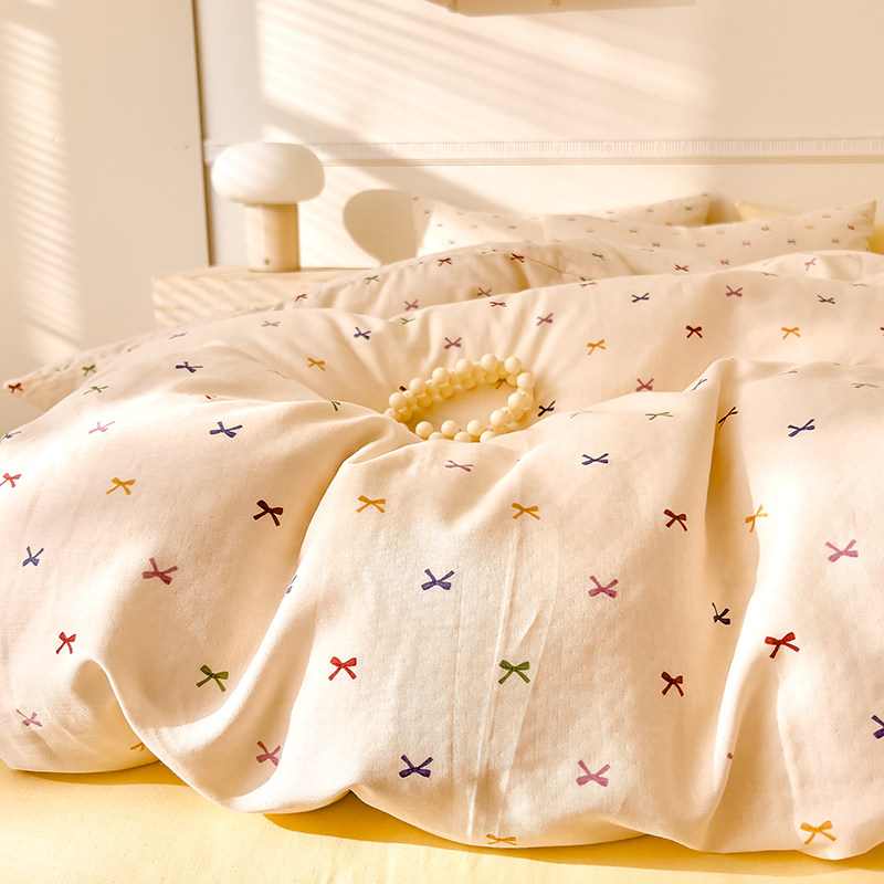 彩色小狗2025新款全棉双层纱印花单被套（可定做尺寸）,床上用品,被套,淘宝优惠券,粉丝福利购,淘宝优惠卷