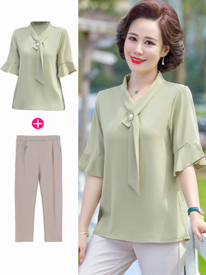 两件套套装两件套短袖中年夏装