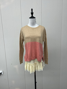 遐逸家春秋款 甜美可爱 百搭减龄两件套针织套裙