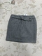 高品质复古高腰A字显瘦百搭灰色呢料短裙女秋冬减龄款