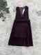 紫红色中长款 百搭修身 连衣裙 时尚 高品质新款