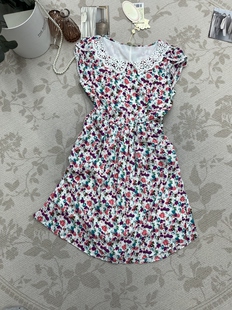 时尚 新款 百搭小众 碎花连衣裙女夏季 韩版