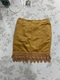 复古高级蕾丝裙摆鹿皮绒面料半身裙包臀裙春秋款 甜美