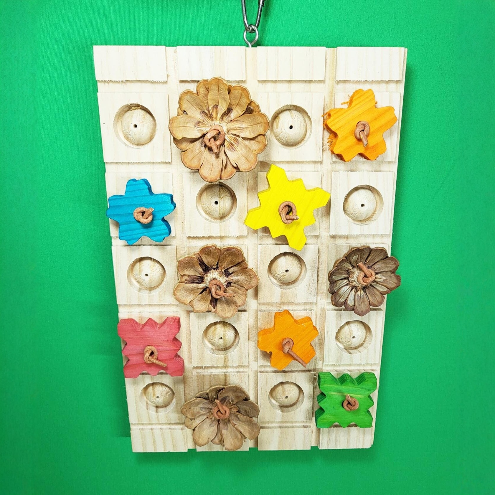 大中小型鹦鹉啃咬玩具磨嘴原色板