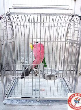 HOKAPET中大型鹦鹉不锈钢外出笼