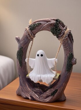 2025新品Halloween Swing Ghost Decoration荡秋千幽灵家居装饰