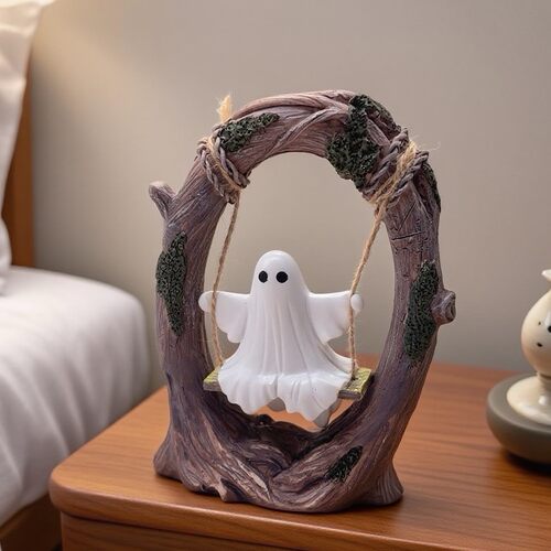 2025新品Halloween Swing Ghost Decoration荡秋千幽灵家居装饰