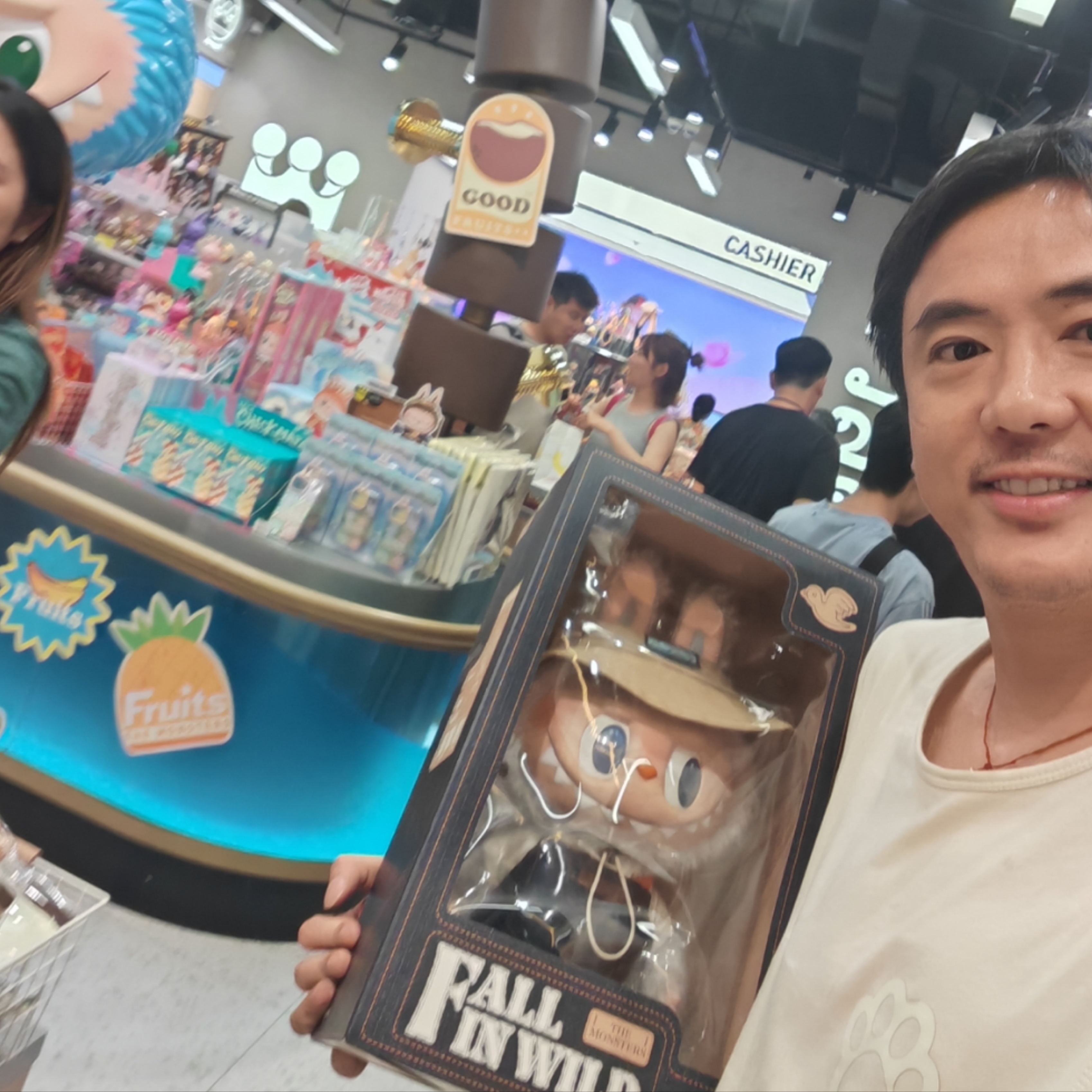 泰国 拉布布LABUBU  春天野在家搪胶毛絨公仔  大号约40cm