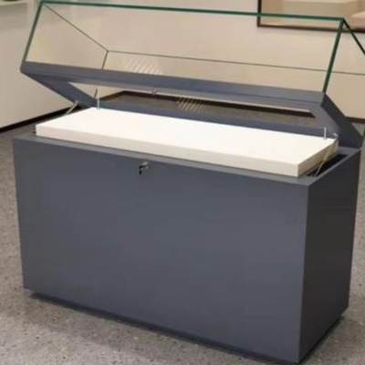 定制液压上翻博物馆展示柜