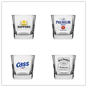 四方杯300ml加厚耐热威士忌杯玻璃啤酒杯精酿酒杯酒吧商用喝酒杯