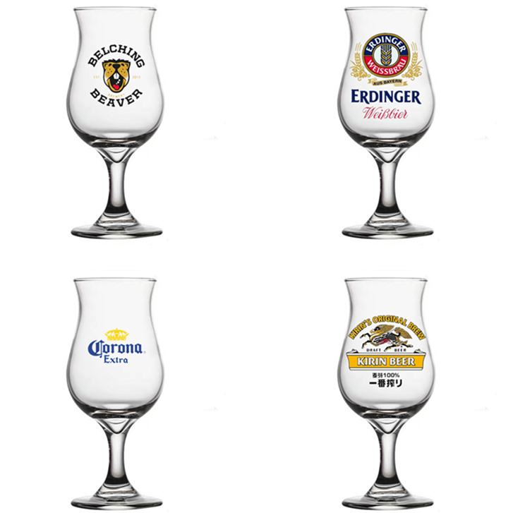 欧式郁金香杯高脚啤酒杯