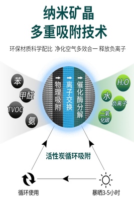 纳米矿晶新款活性炭竹炭包新房装修除甲醛新车去味室内除味碳家用