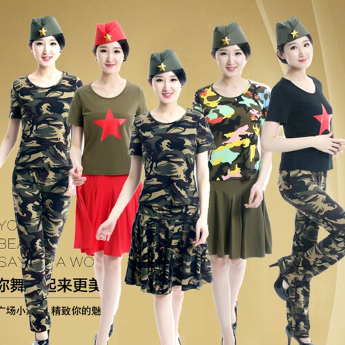 迷彩短袖演出服水兵舞