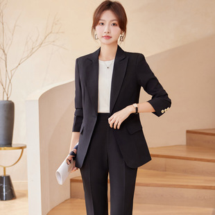 职业西装套装女2026年秋冬新款时尚气质女神范显瘦西服两件套正装