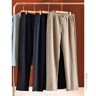 不粘毛 K静电 不易起球 小耳出品 休闲裤 加厚不加绒 男士 加绒