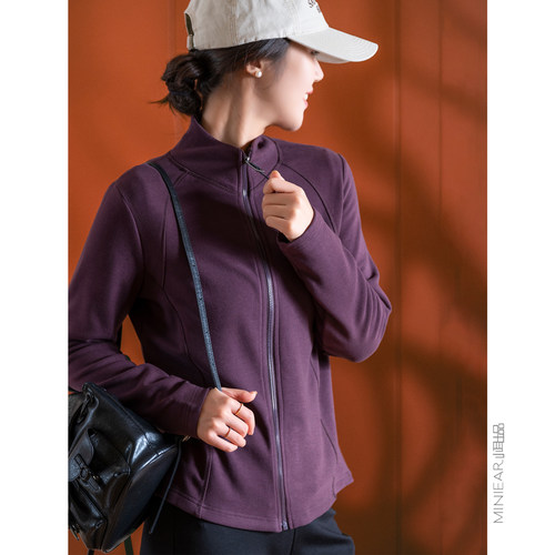 透气时尚立领拉链休闲长袖外套