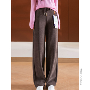 篙货 花型抽绳休闲裤 蚕丝暖羊绒裤 包边包缝 内加绒 小耳出品