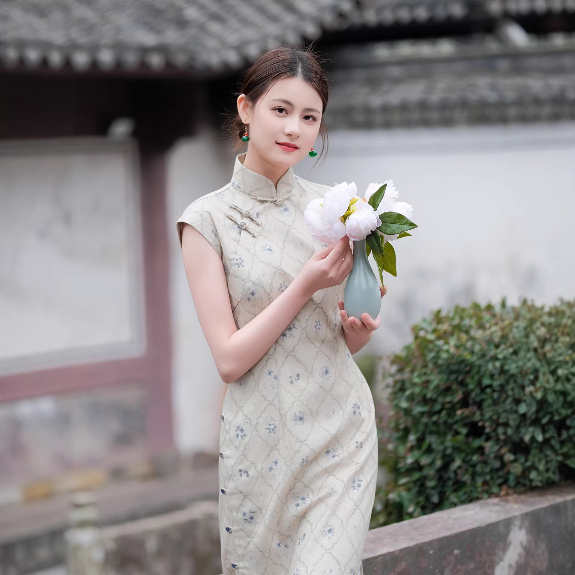 古法全开襟旗袍国风新中式长款改良年轻2026高级感连衣裙日常素雅