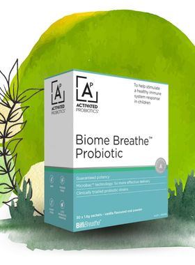 澳洲Activated活性好呼吸养肺免疫力益生菌儿童成人 花粉敏感30袋