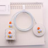 适用苹果MagSafe数据线保护套16无线充电器缠绕绳20W快充磁吸透壳