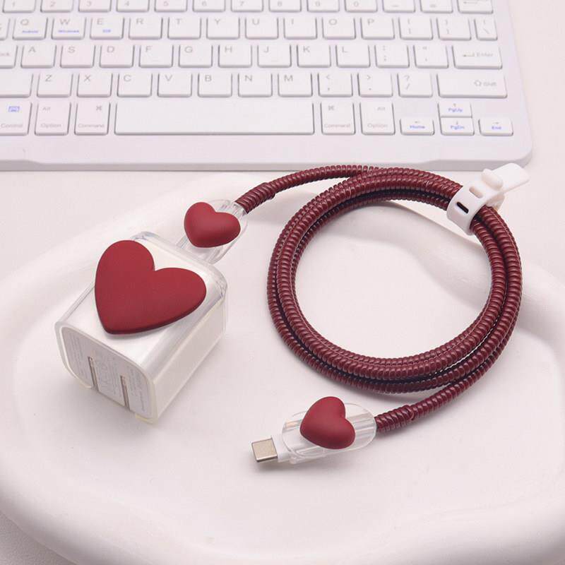 适用摩尔菲mophie45W充电器保护套苹果18数据线缠绕绳17电源线壳