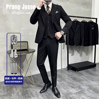 Черный комплект, рубашка, галстук, галстук-бабочка, 3 предмета